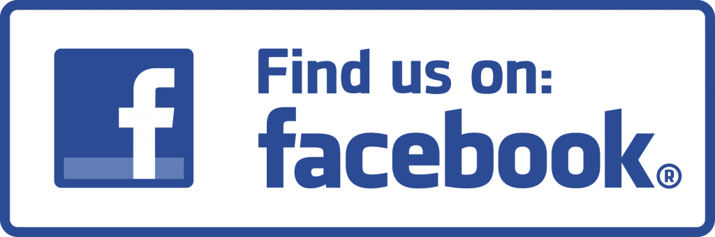 Find us on Facebook button